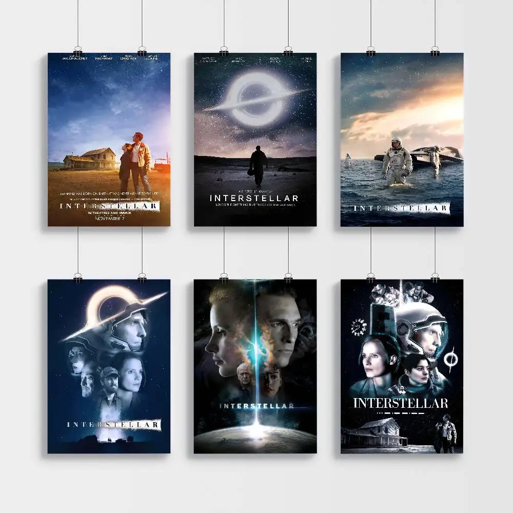 Classic Hot Movie Interstellar Classic Vintage Posters Decoracion Painting Wall Art White Kraft Paper Kawaii Room Decor