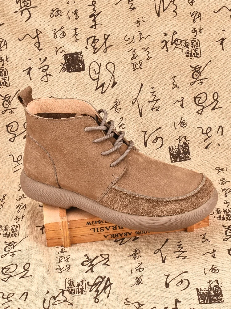 

Кожаные мужские ботинки из дышащей воловьей кожи, ботинки «Челси» High Help Casual oes, осень-зима, модный тренд, корейский Sle