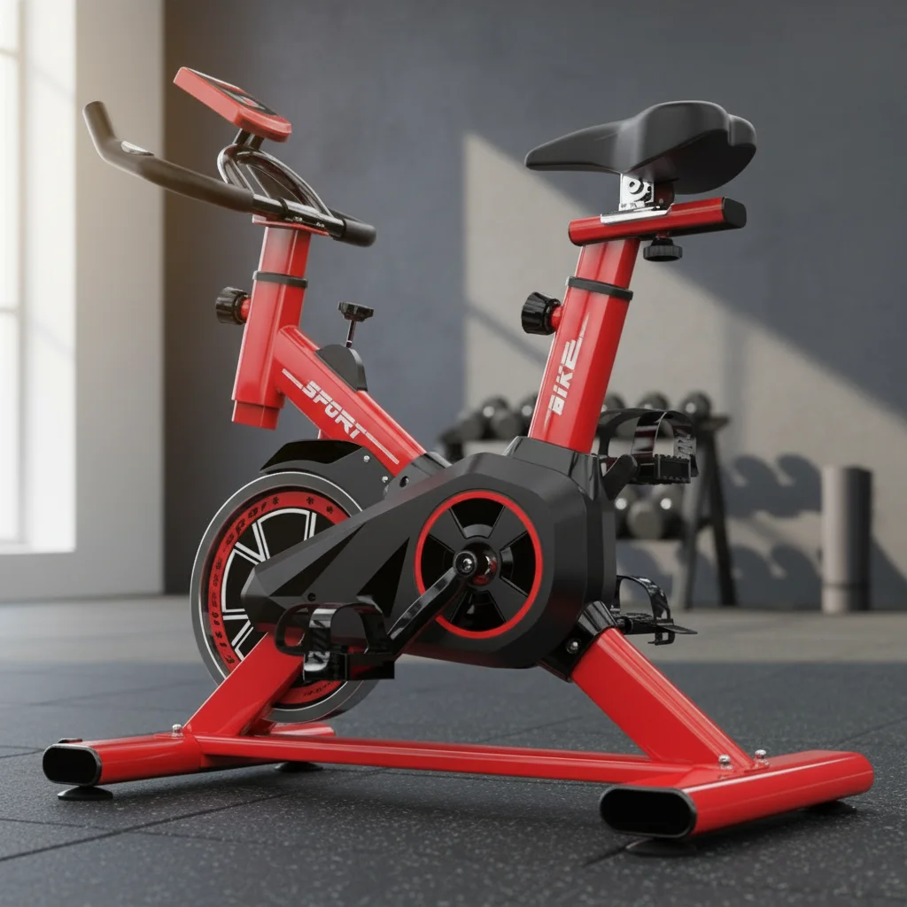 High Quality Eco-Friendly Portable Foldable Indoor Steel Spinning Bike Quiet Adjustable Resistance LCD Display for Home Gym