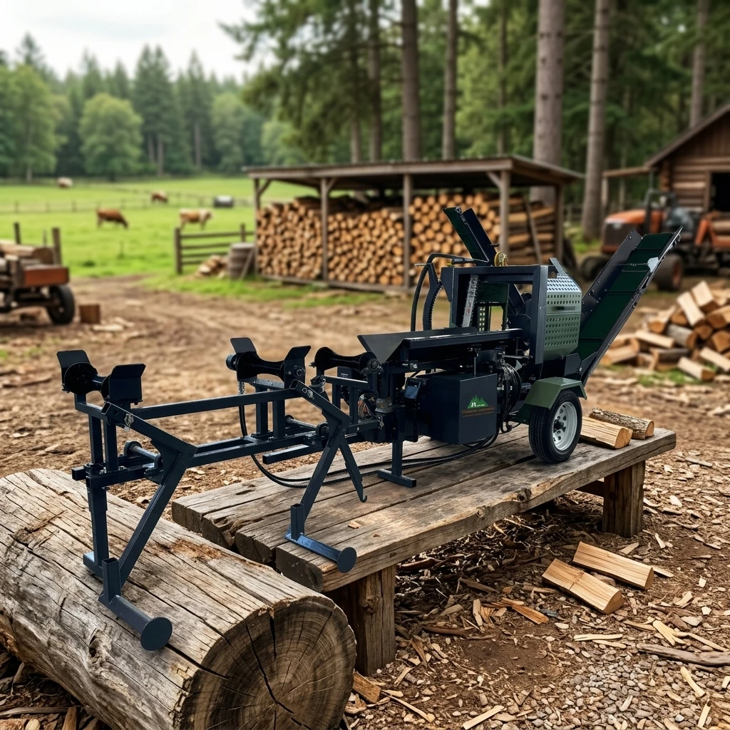 Factory Direct Hydraulic Log Splitter Heavy Duty Commercial Wood Splitting Machine for Forestry