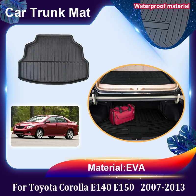 

For Toyota Corolla E140 E150 2007~2013 Trunk Cargo Tray EVA Material Storage Pad Cargo Boot Carpet Waterproof Car Accessories