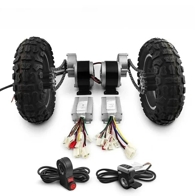 700W Dual Drive Trolley Conversion Kit 200kg Capacity Easy To Carry 8 Wheels Set Cart