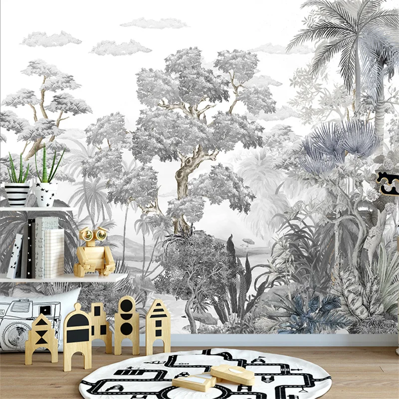 

Wallpaper 3D Mural plants Painting Restaurant Living Room Bedroom TV Background Wall paper Mural Home Decor 3D