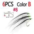 6pcs Color B Size 8