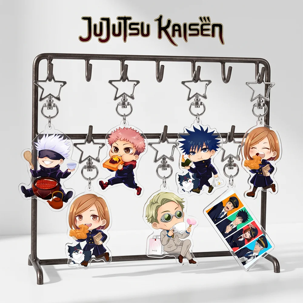 Акриловая-подставка-с-персонажами-аниме-jujutsu-kaisen-Юдзи-Итадори-Сатору-Годжо-милый-брелок-для-сумки-подвеска-украшение-для-автомобильных-ключей-подарок-для-фанатов