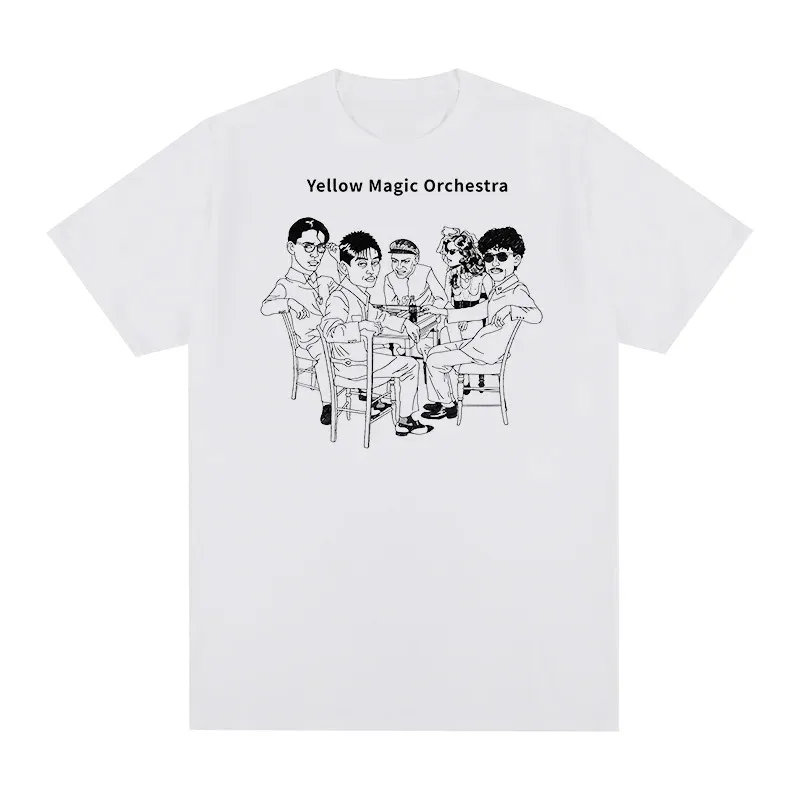 

Yellow Magic Orchestra (YMO) T-shirt | Haruomi Hosono Ryuichi Sakamoto Kraftwerk | 100% Cotton Unisex New Arrival T-shirts
