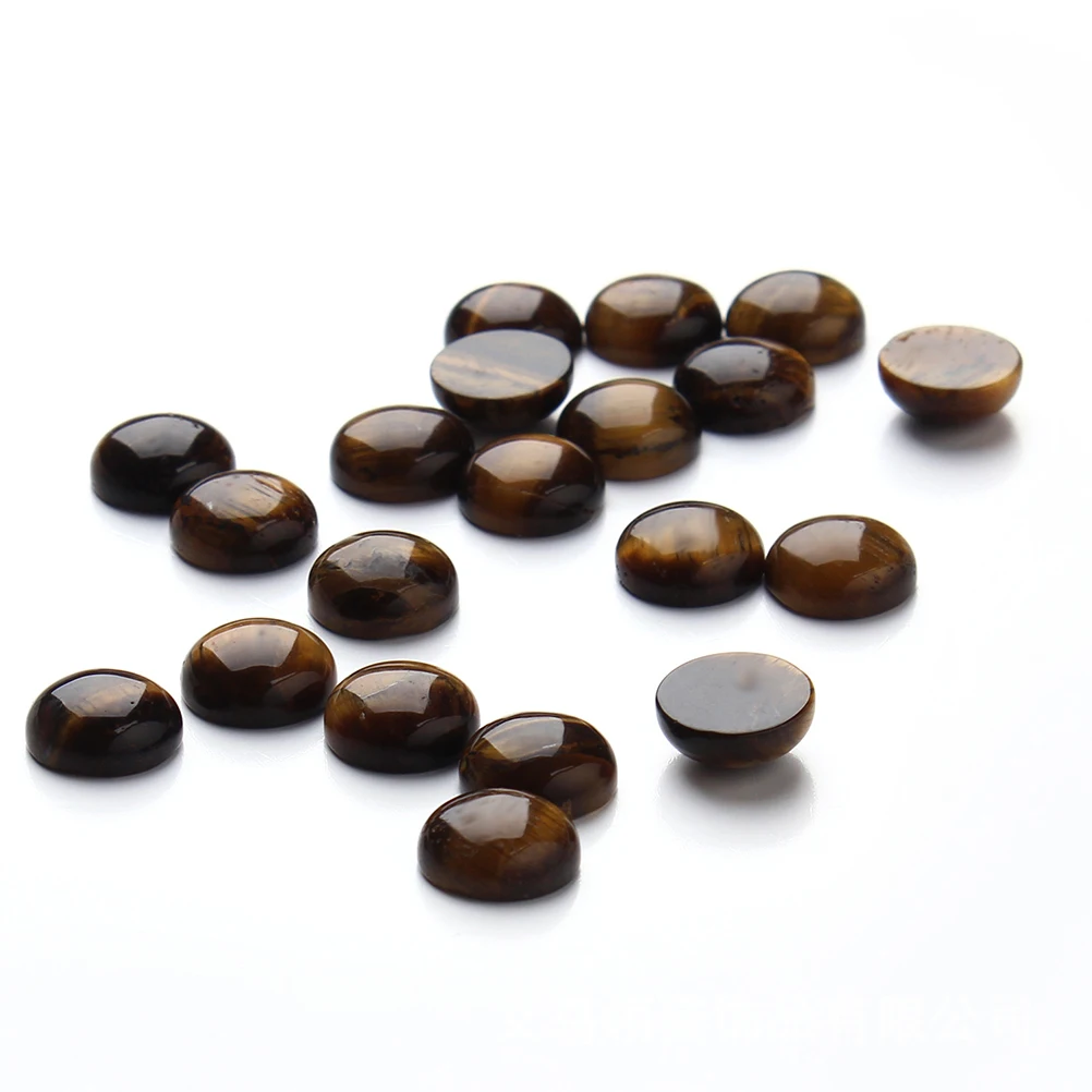 

20 Pcs Semicircle Stone Patch Precious Stones Bead Jewelry Making Pendants