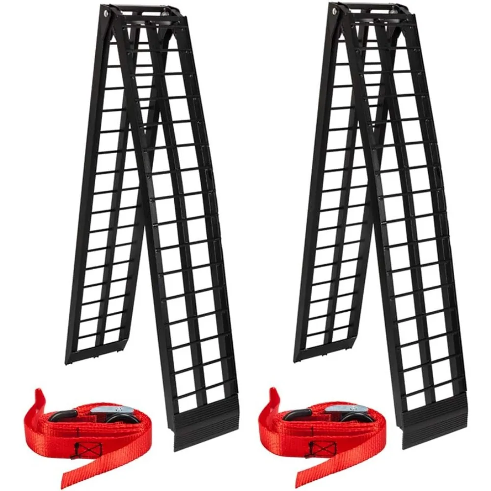 2Pcs Heavy Duty 10 ft (120x 11.25) Loading Ramps Replacement for Lawnmower ATV Pickup Truck Motorcycle Dirtbike Folding Aluminu