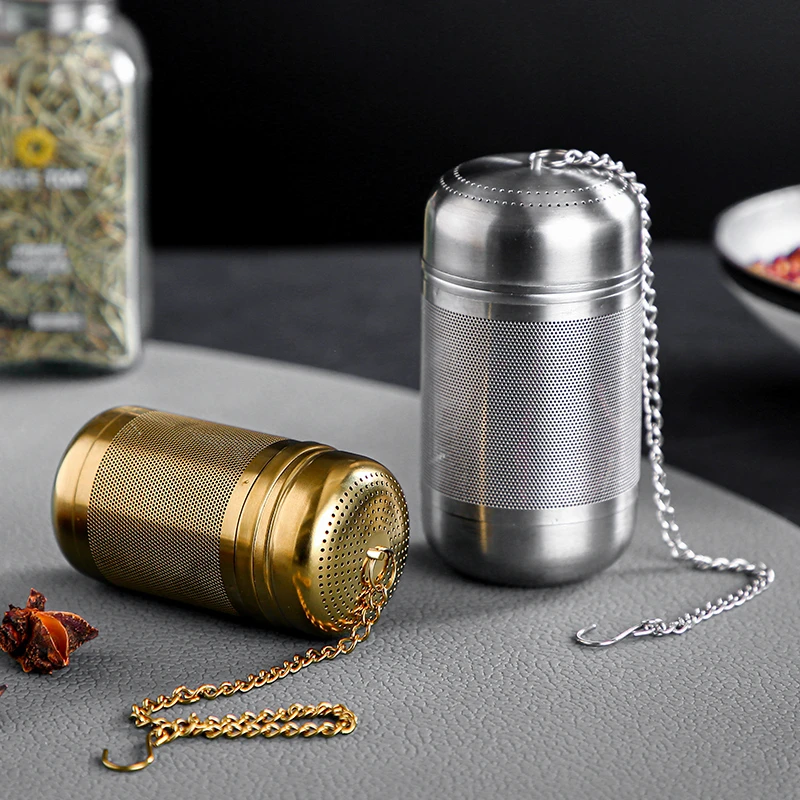 Tea Strainer Stainless Steel Tea Infuser Tea Leaves Spice Seasoning Ball Kitchen Fine Mesh Herbal Filter Teaware Accessories