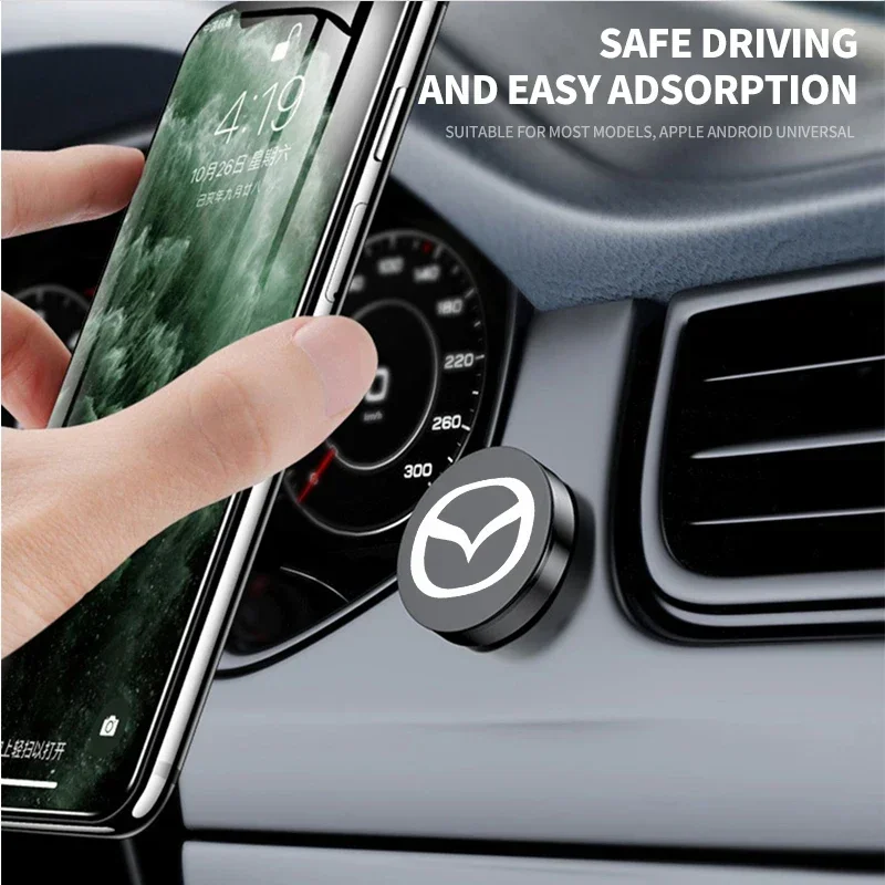 حامل هاتف مغناطيسي للسيارة قوس مغناطيسي جدار جبل دعم GPS لمازدا 2 3 5 M5 Ms CX-4 CX-5 CX6 M3 M6 MX3 MX5 Rx8