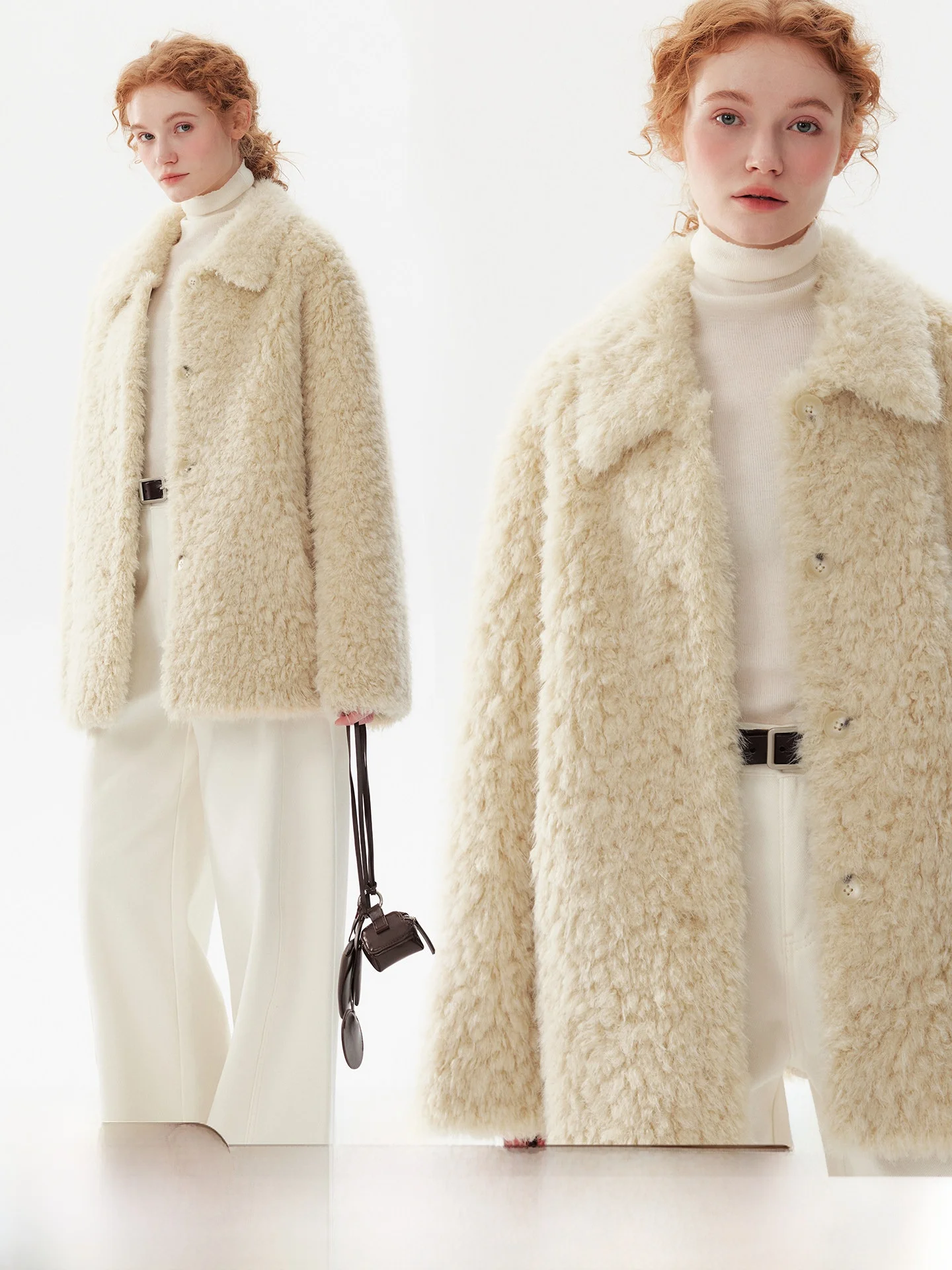 

Утепленное длинное пальто для женщин, зимняя верхняя одежда, средней длины, с воротником из искусственного меха, для повседневной носки, из полиэстера.