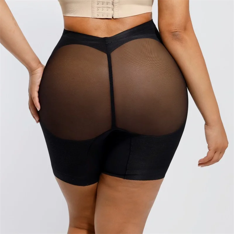 Women \'s Sexy Mesh Body Shaper Briefs Butt Lifter Shapewear High Waist Tummy Control Push Up Panties Corset Abdomen Hip Enhancer