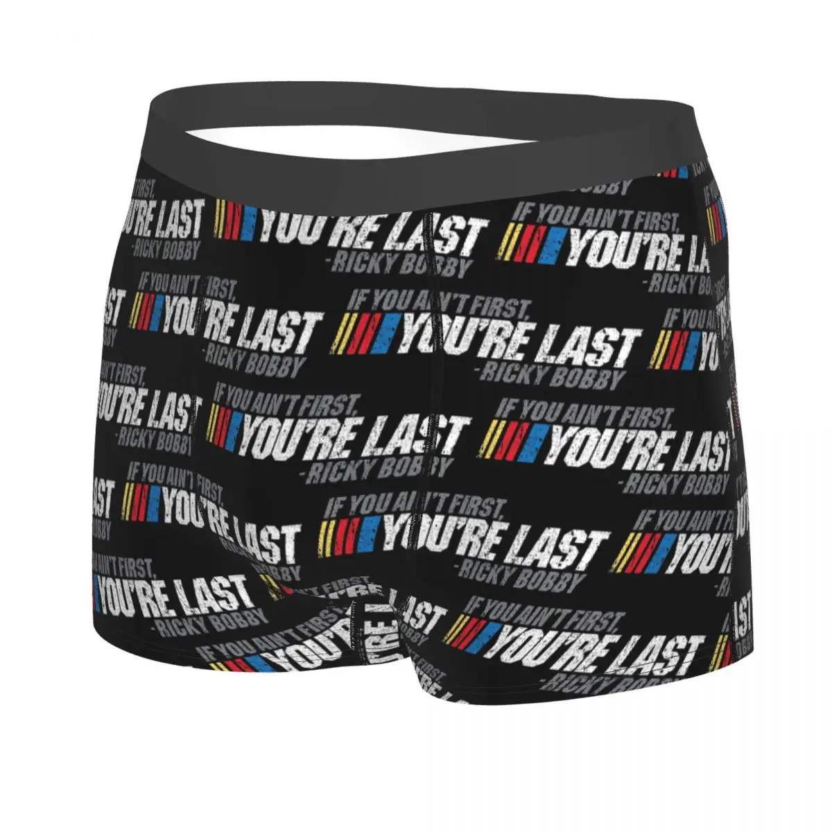 Boxer Underpants Shorts If You Ain't First, You're Last Ricky Bobby Panties Men Comfortable Underwear for Homme Man Boyfriend