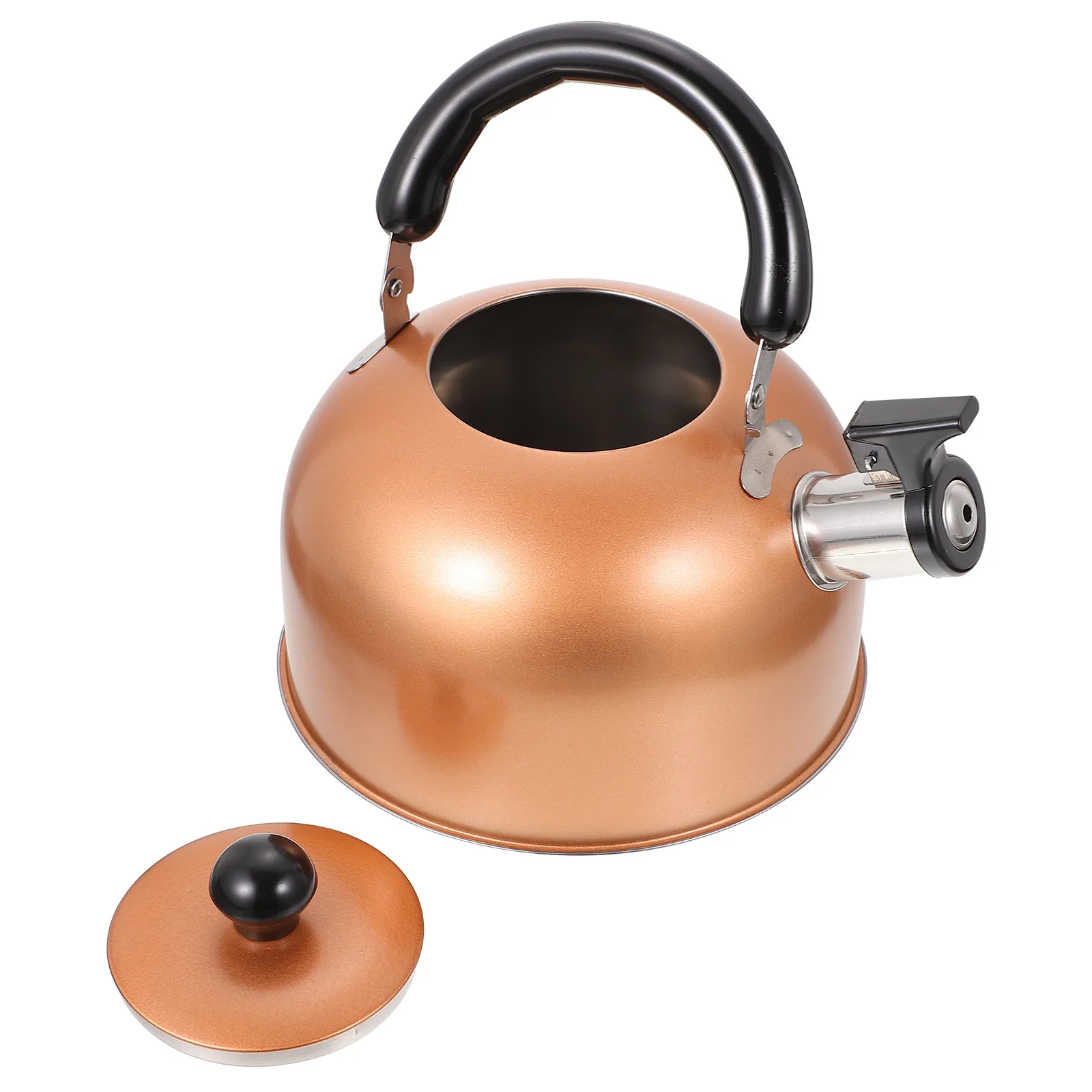 

1pc Stainless Steel Whistling Tea Kettle Kitchen Sounding Pot For Boiling Water Coffee Milk Home Use Boil Water Kettle