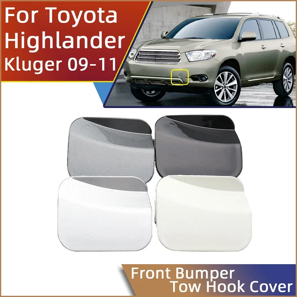 

For Toyota Highlander Kluger 2009 2010 2011 Front Bumper Tow Hook Hauling Eye Cover Cap Towing Hook Trailer Lid Left Right Side