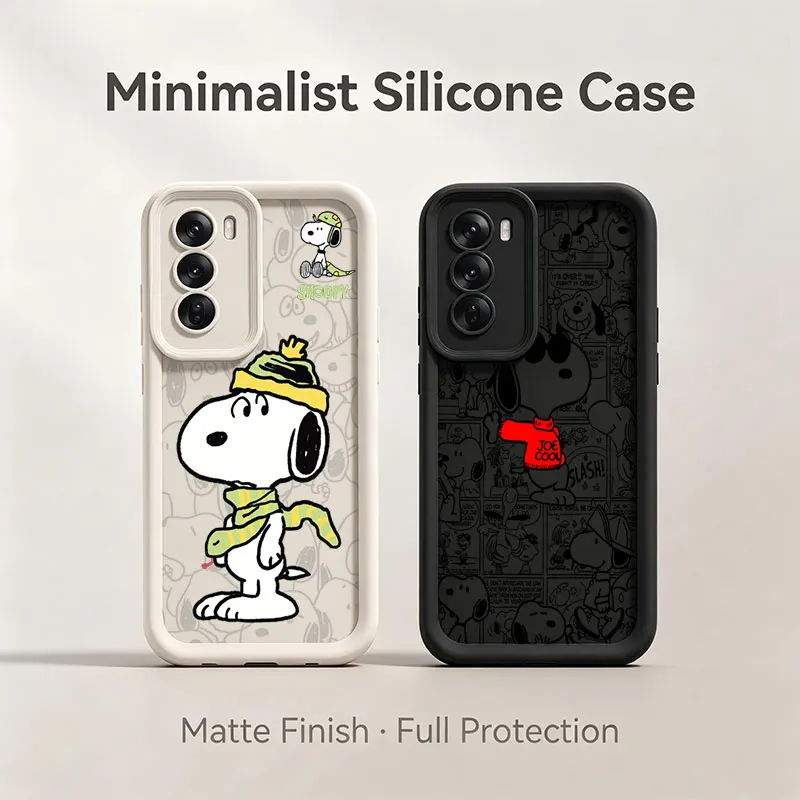 Cute Cartoon S-Snoopys Shockproof Silicone Phone Case For Oppo Realme 16 Pro 15 14 12X 12 11 10 9 8 7 6i 5S 5 Pro Funda Cover