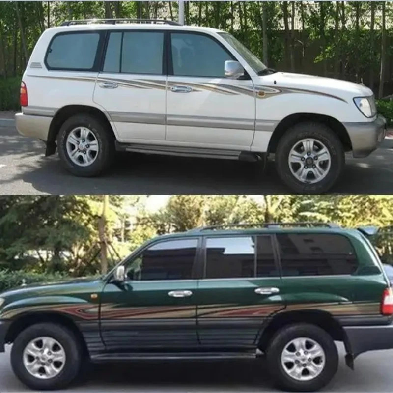 

Виниловые наклейки для автомобиля, наклейка на кузов, внешний вид, модные аксессуары для наклеек по индивидуальному заказу для Toyota Land Cruiser LC100 4500 4700 2006