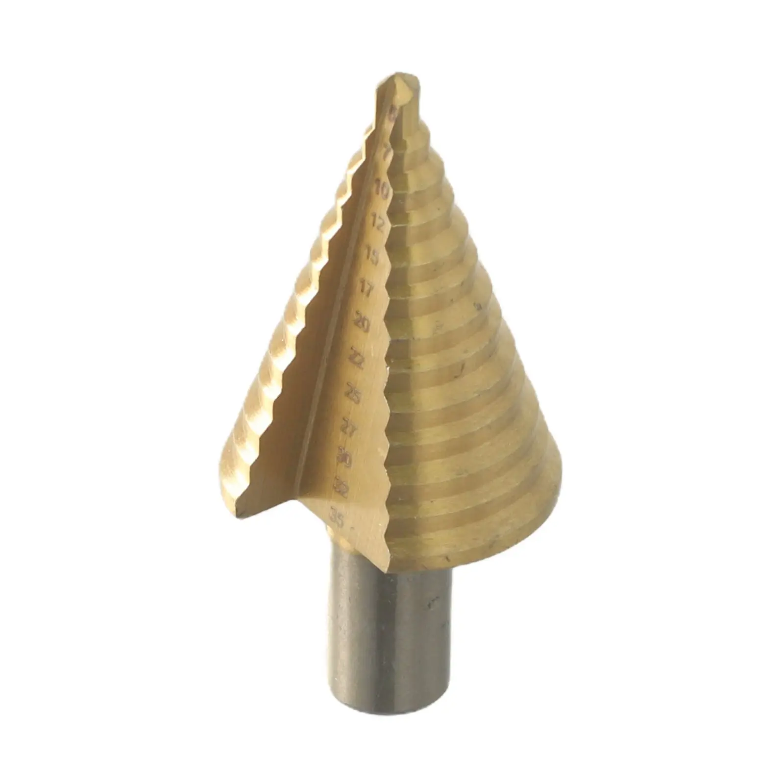 Tool Step Drill Bit Gold High Speed Steel Cutter Hole Cutter 13 Steps 1pcs Coated Cone Drill Step Drill Bit Easy To Drilling