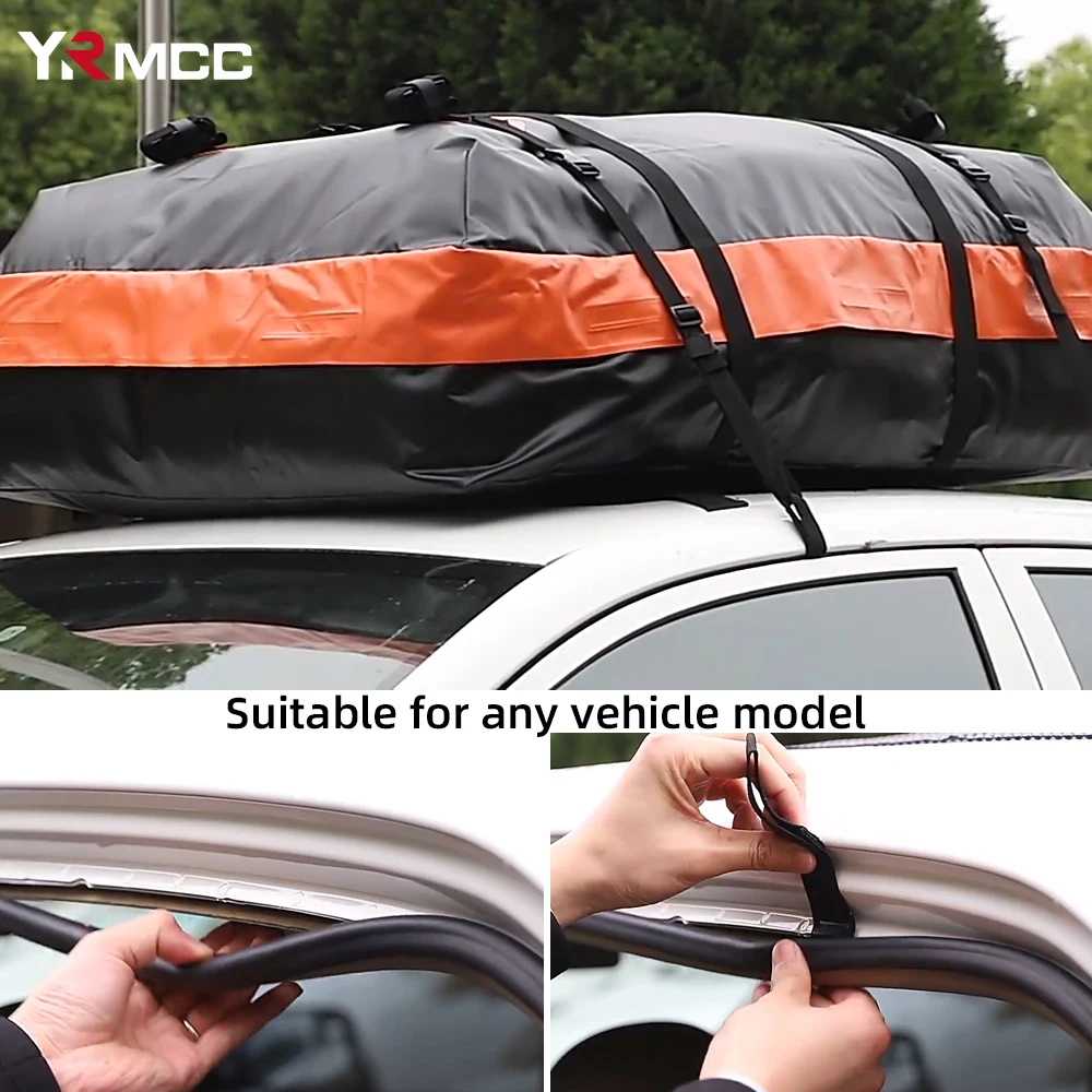 New Cargo Bag Car Roof Cargo Carrier Waterproof Luggage Bag Universal Roof Rack Storage Cube Bag Travel Camping Car Accessories