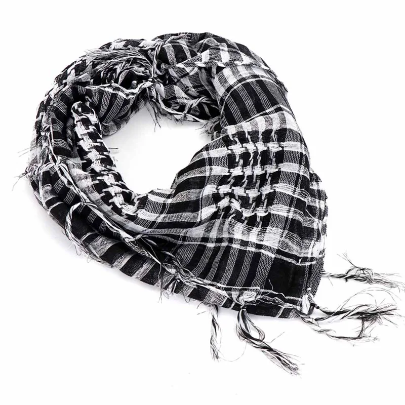 95x95cm Summer Women Anti wind and sanTactical Arab Scarf Men Fashion Lightweight Hijab Scarf Spring Army Plaid Head Scarf