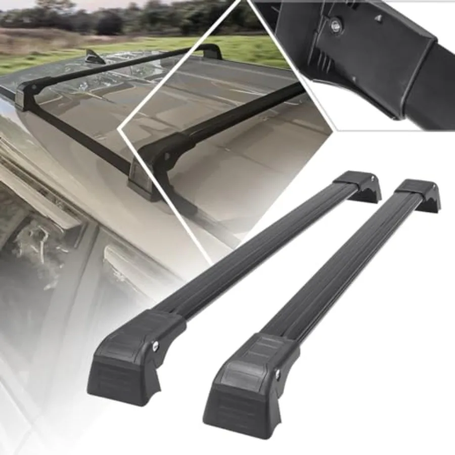 

2 шт. алюминиевые верхние багажники на крышу, переходники, грузовой багажник, совместимый с 1419 SoulBlack