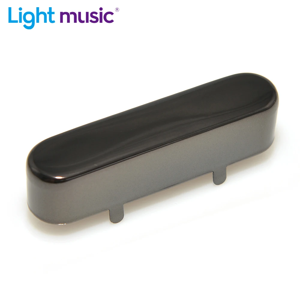 1Pcs Electric Guitar Pickup Cover Brass Neck Pickup Cover Black Nickel Chrome For Tele Electric Guitar Parts