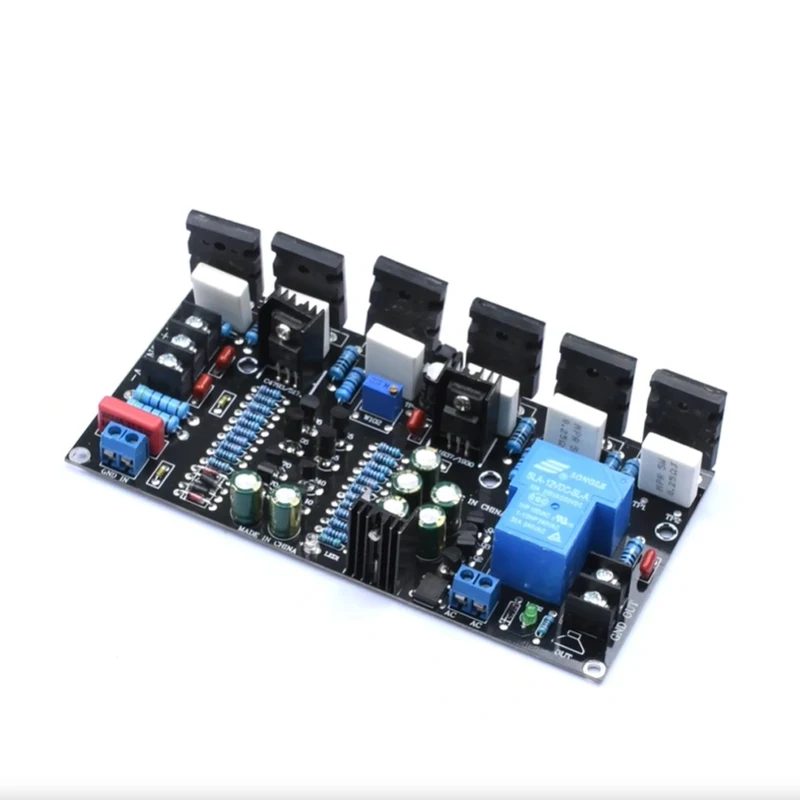 

Upgraded Version 300W Mono Power Amplifier 1943 + 5200 High Power Tube Amp Board With Speaker Protection Relay DC 20V-90V