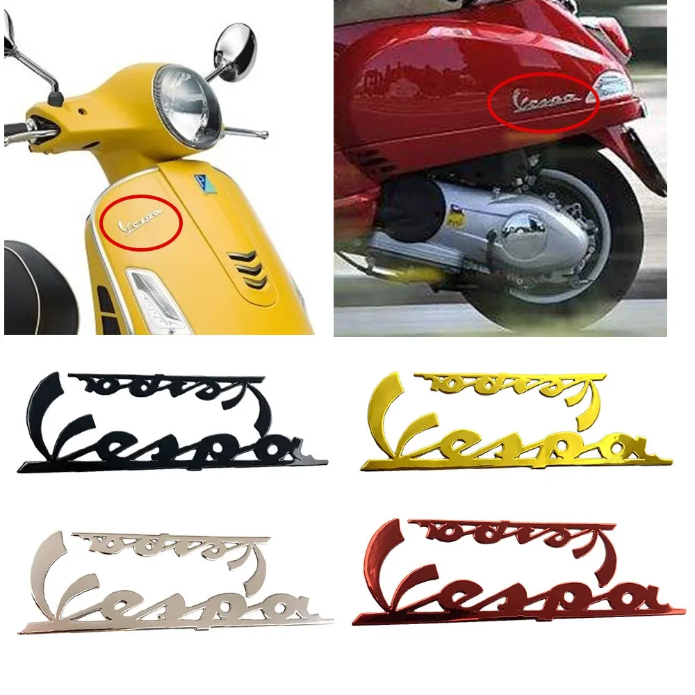 

motorcycle modified 3D logo sticker tank scooter tail for Vespa ET2 ET4 ET8 GT GTS PL PX LX LXV GTV 50 125 150 170 200 250 300