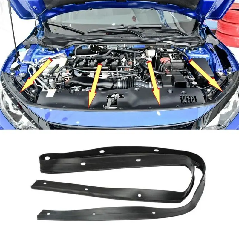 Highly Recommended Automotive Rubber Hood Seal Gasket Hood Seal For Honda Civic 2016-2019 Car Accessories 74146-TEA-T00 74146TBA