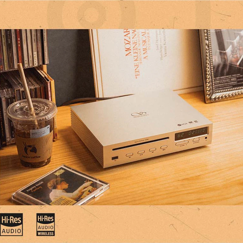 Shanling cd80 mqa cd player phillips drive es9219mq dac lta8092 amplificador chip de áudio de alta resolução entrada bluetooth ldac
