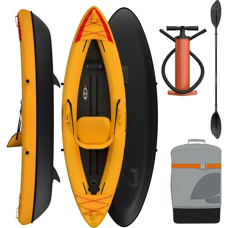 

Retrospec Coaster Single & Tandem Inflatable Kayak Inflatable Kayak for Adults, 220 & 500lb Weight Capacity, Puncture Resistant