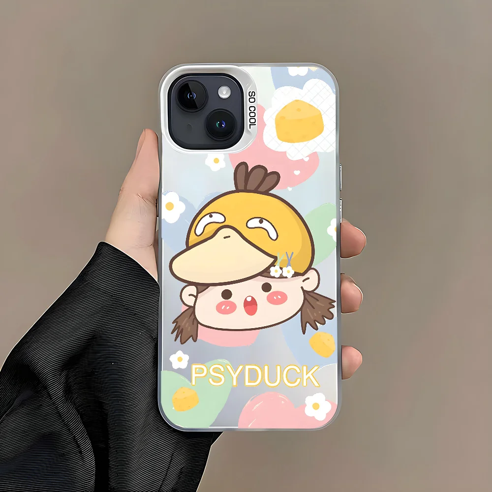 Cute Cartoon Yellow Duck Phone Case For iPhone 16 15 14 13 12 11 Pro Max White Ultra-thin Soft Candy Abrazine Funda