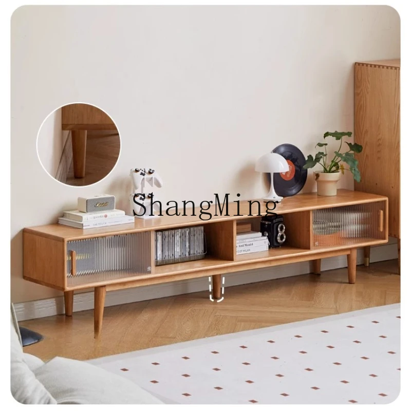 

ZYY advanced sense new solid wood TV cabinet household simple floor locker living room TV cabinet