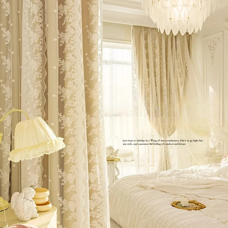 rideau-a-vent-creme-concis-double-couche-moderne-avec-fil-pour-chambre-de-filles-tissu-occultant-en-dentelle-fil-integre-haut-sens-nouvelle-collection