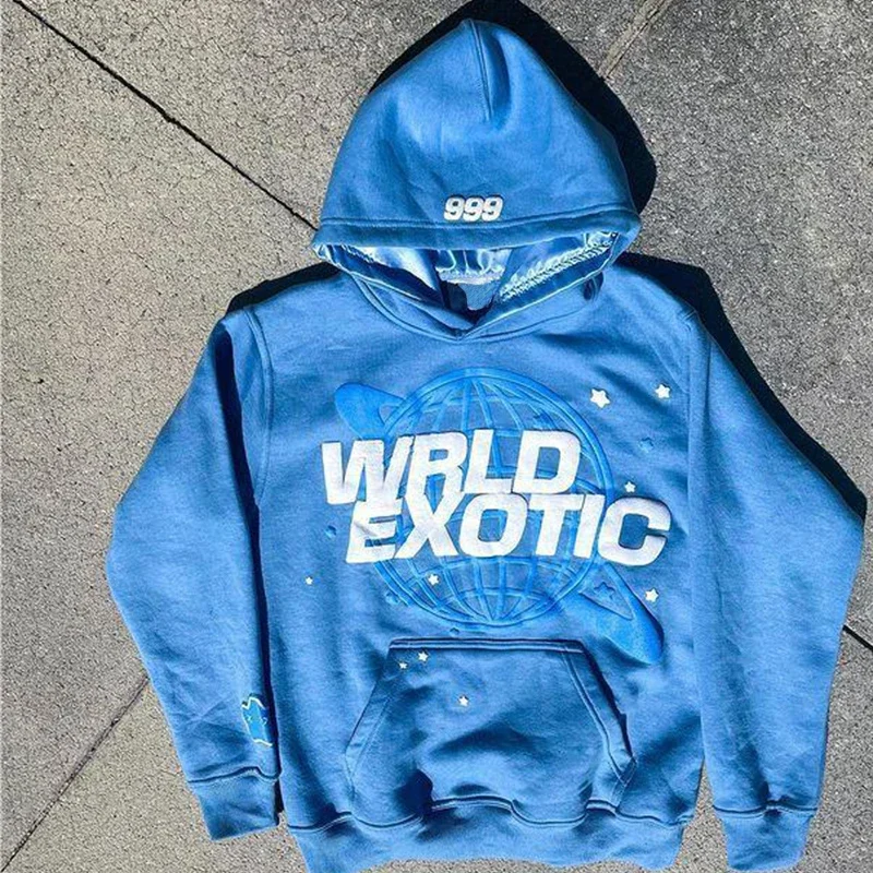 Y2K American Retro Harajuku Street Subculture Print Oversized Hooded Sweatshirt For Men And Women Streetwear Cardigan Sweatshir