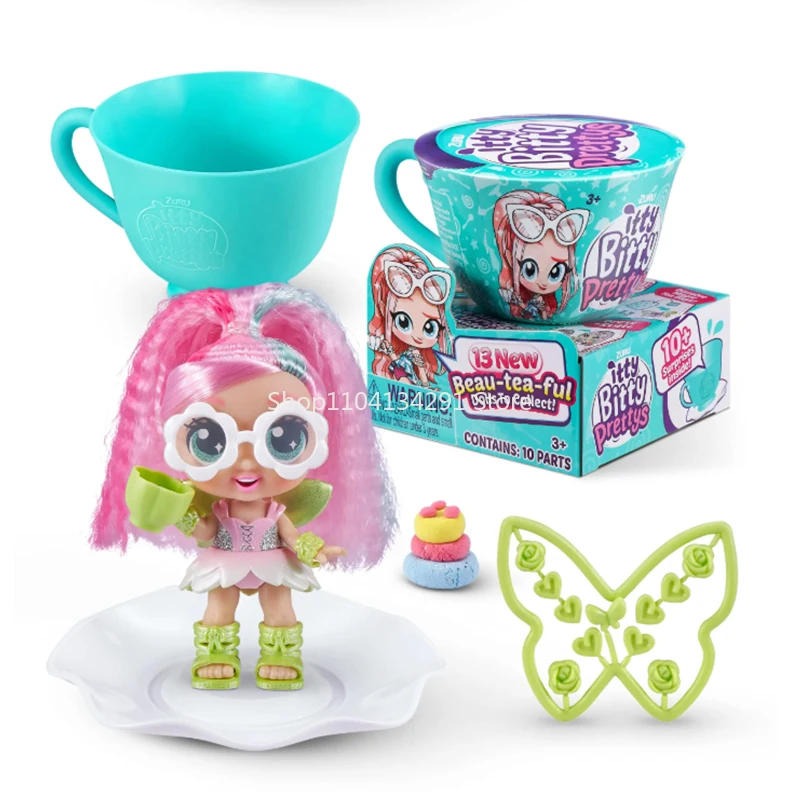 ZURU Itty Bitty Prettys Aidi Betty Tea Talk Trompet Afternoon Tea Party Verrassing Theekopje Pop Blind Box Meisje Speelhuis Speelgoed