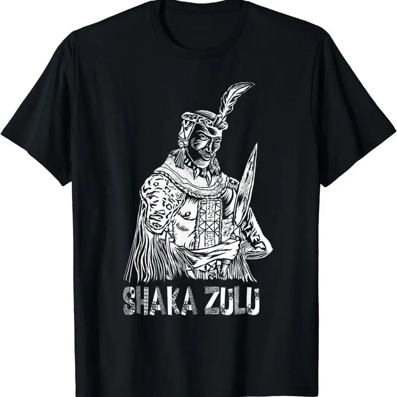 

Min New Limited Cool Shaka Zulu African King Pride Funny T Shirt