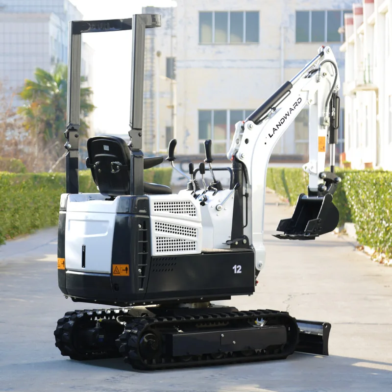 

China Diesel Mini Excavator 1.2Ton Manufacturer Earth-moving Machinery Price Digger Multifunctional Mini Escavatore Customized