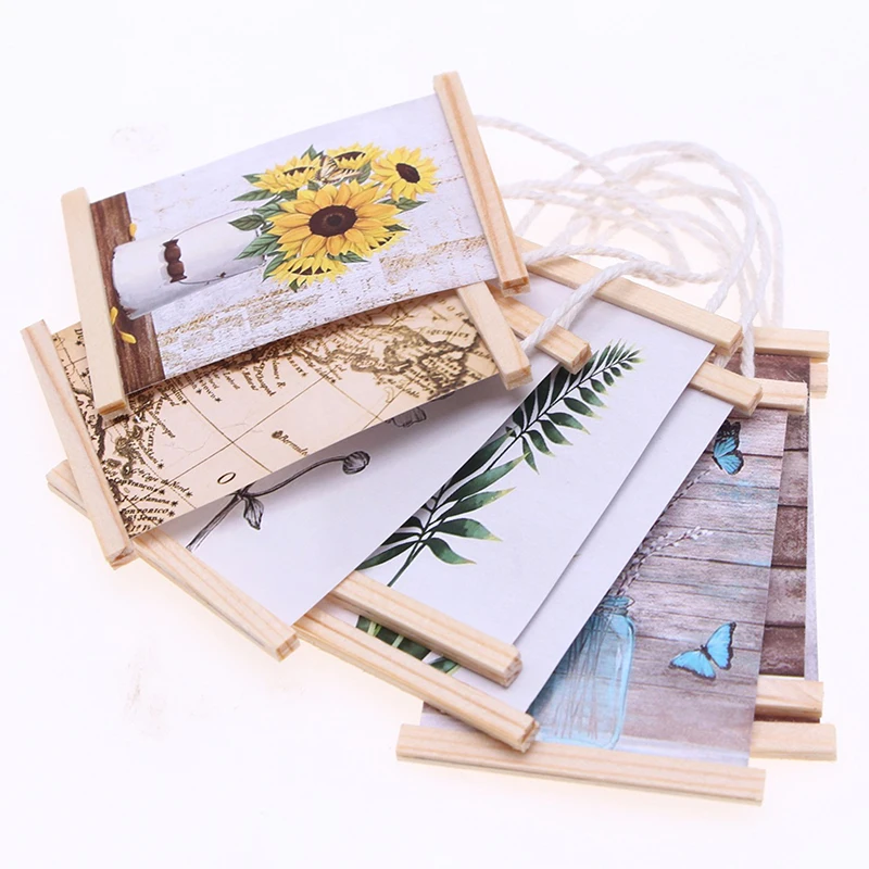 กรอบรูปติดผนังจิ๋วสำหรับบ้านตุ๊กตา อุปกรณ์ตกแต่งบ้านจำลอง ของเล่นเสริมบ้านตุ๊กตา