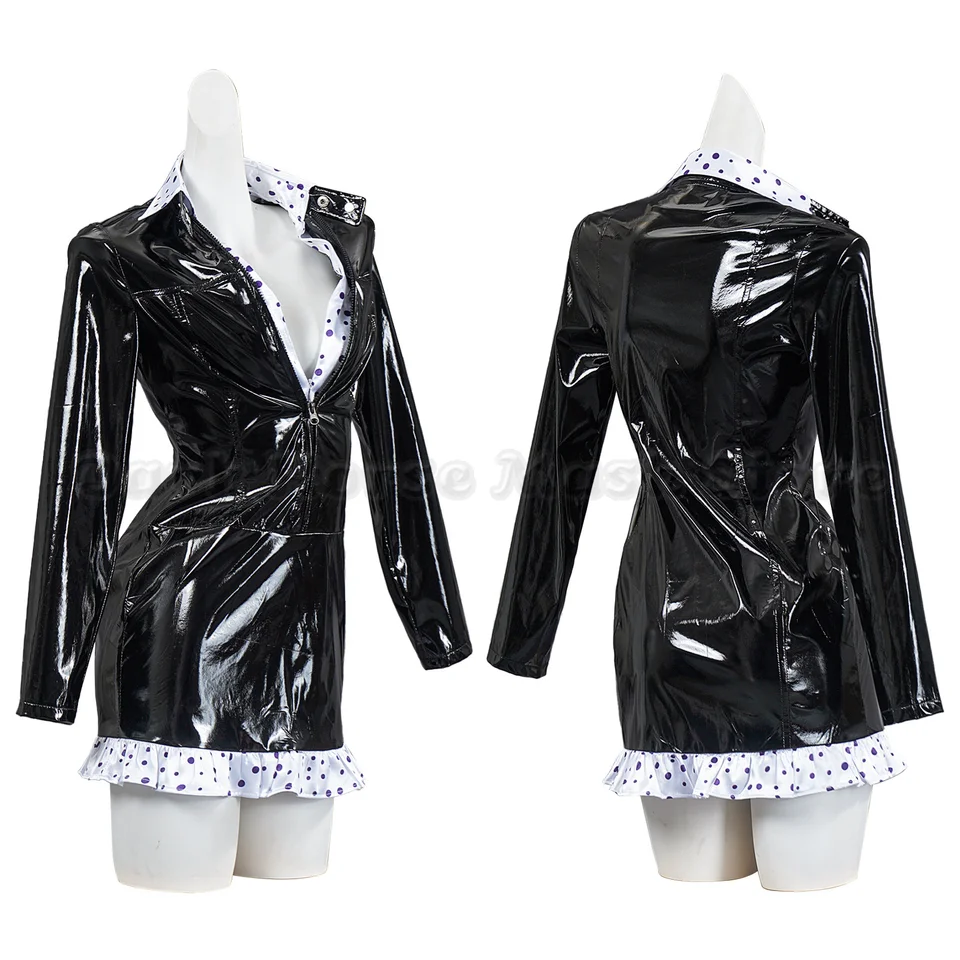 コスプレ衣装 nicorin Anime Nico Robin Miss All Sunday Cosplay Costume Black PU Tight
