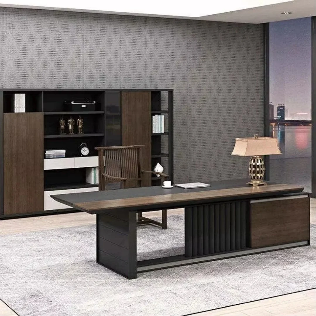 التصاميم الحديثة أثاث المكاتب محطة العمل مكتب الرئيس التنفيذي مجموعة طاولة المدير #2