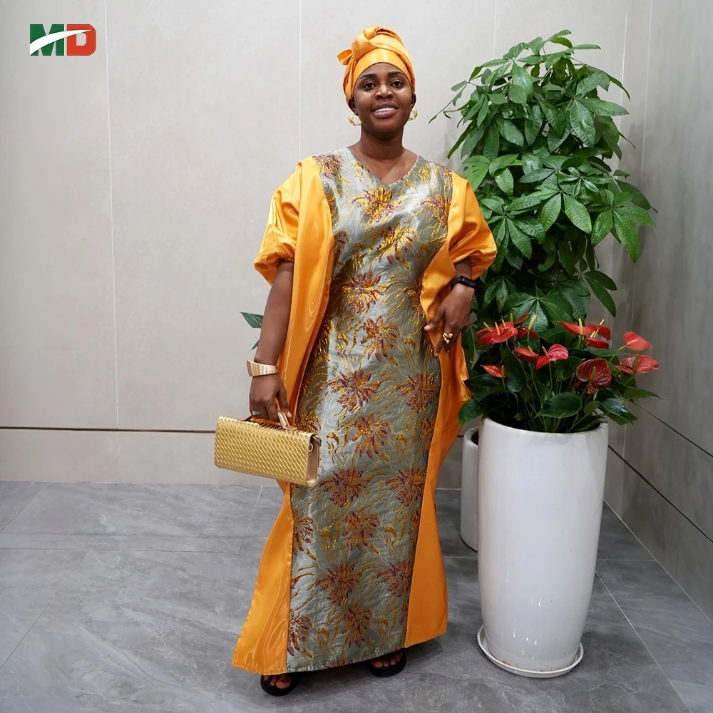 MD Afrikanische Kleider Für Frau Plus Größe Türkei Kleid Muslimischen Stickerei Kleid Hochzeit Party Boubou Robe Weihnachten Afrika Kleidung