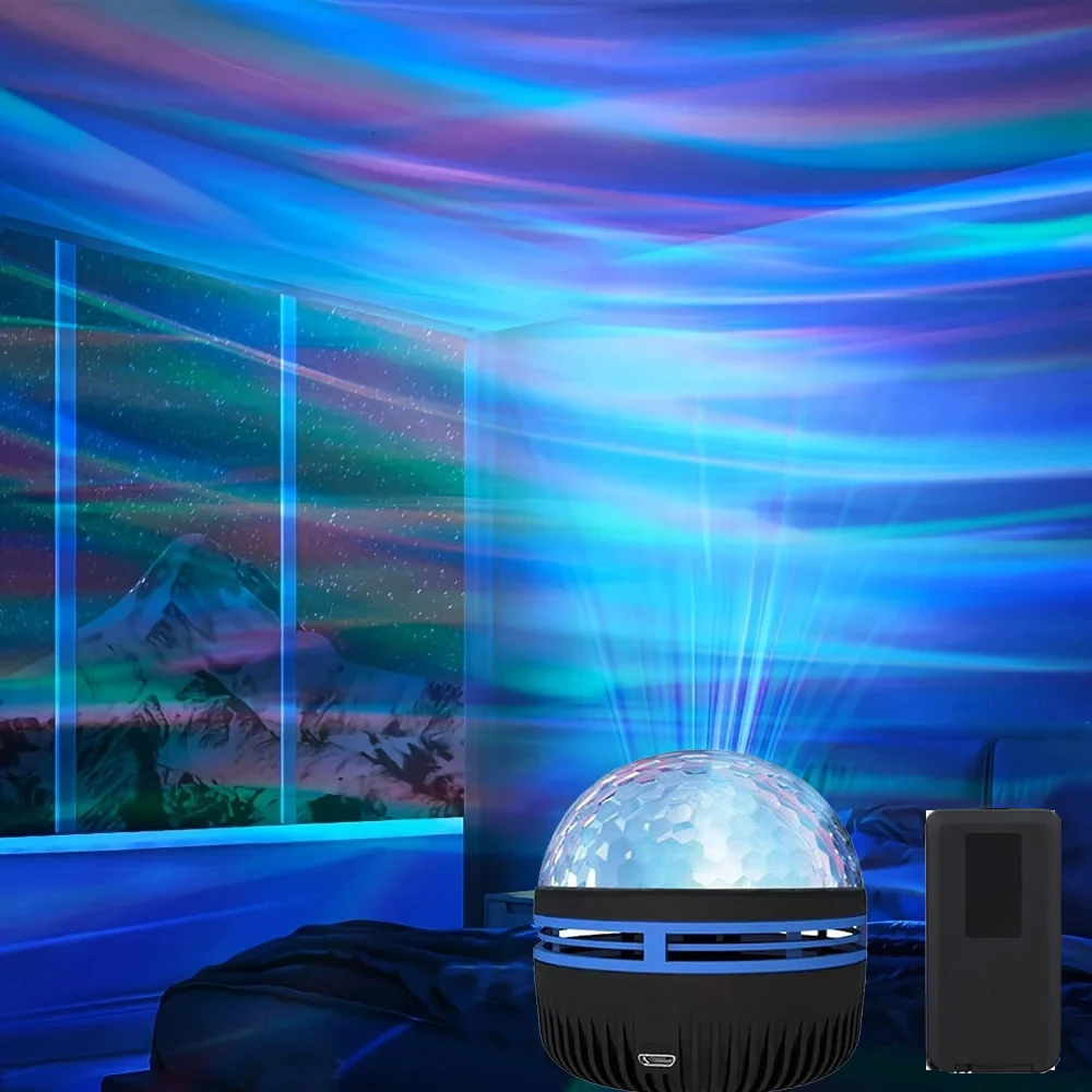 1pc Ocean Wave Projector,With 7-Colors Patterns & Remote Control,USb Powered For Bedroom Home Theater, Ceiling, Room Decor