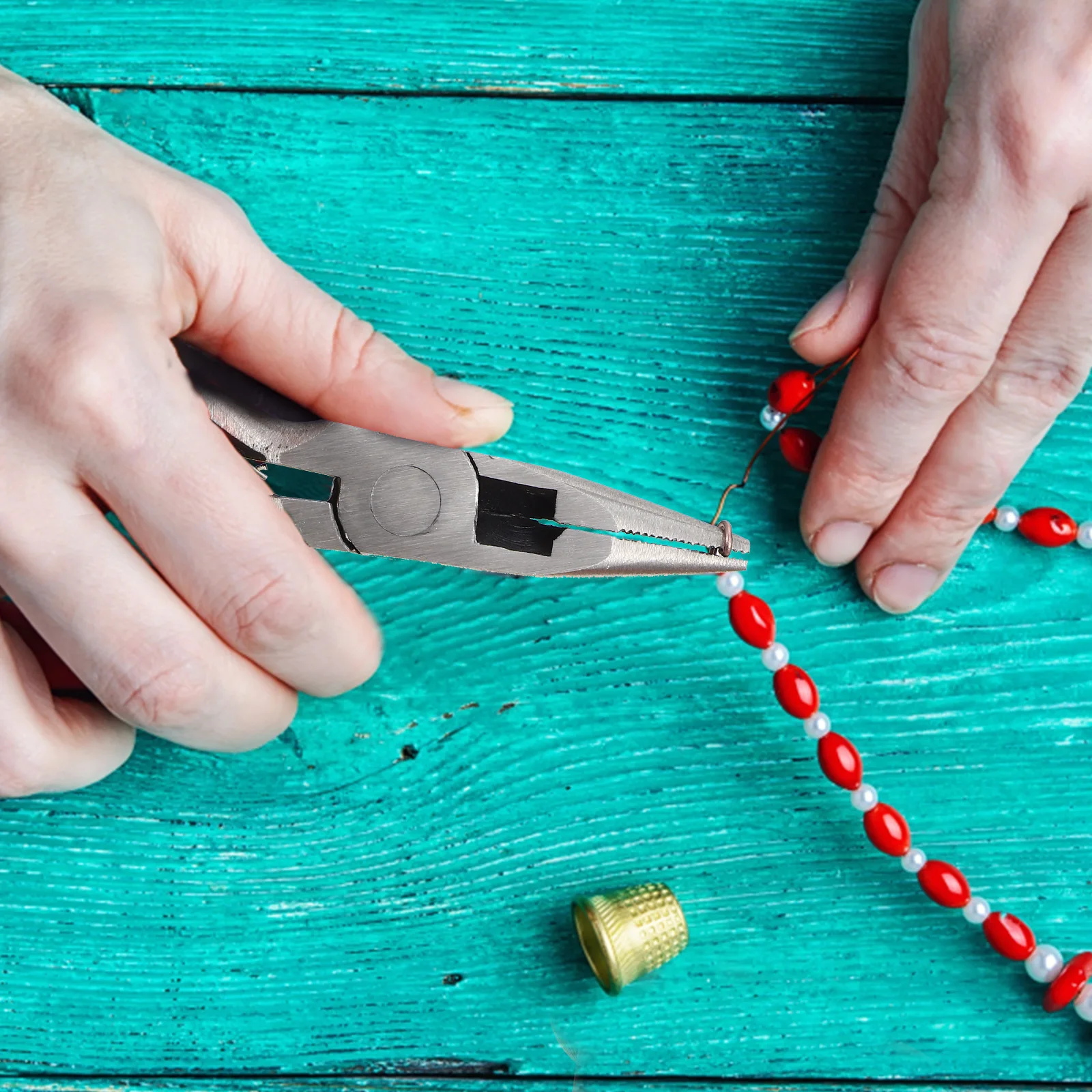 

Mini Needle Making Wire Stainless Steel Wrapping Diy Small Craft Repair Tool Stainless Pliers Tool Steel Long Pliers