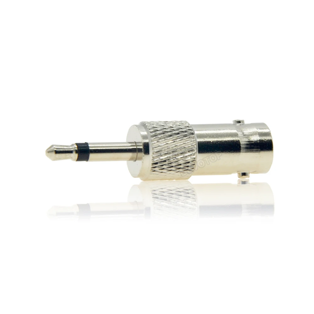 2PCS/LOT BNC Female Jack to 3.5mm Mono 1/8\