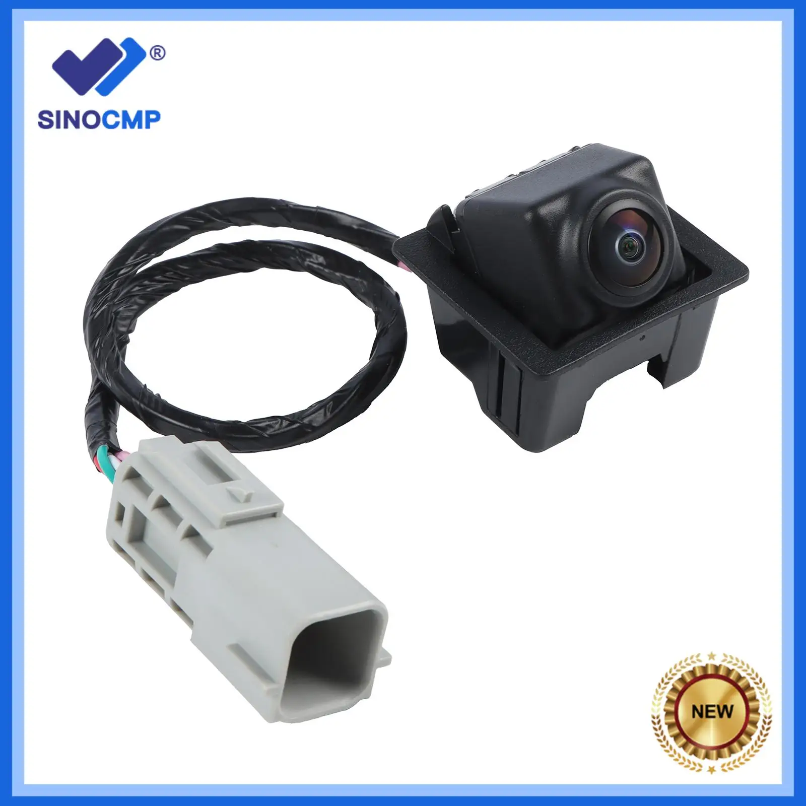 

1pc 95407397 6 Pins Rear View Parking Aid Backup Camera For Chevy Cruze Equinox GMC Terrain 15926122 20910350 22915398 Black