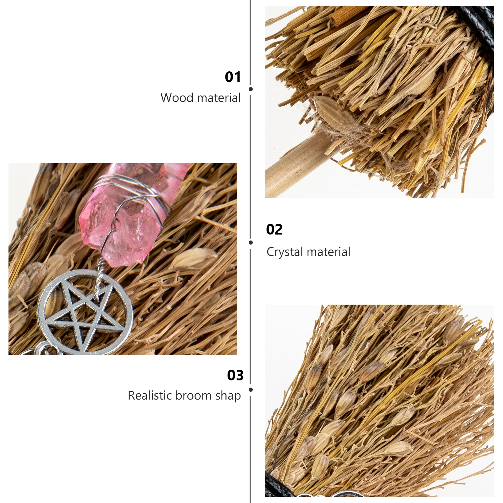 

Broom Halloween Decoration Mini Car Hanging Pendant Broom Diy Craft Pendant For Car Hanging Ornament