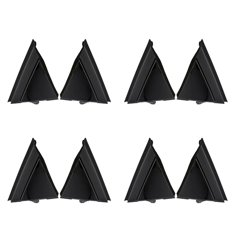 

4X Car Left & Right Door Mirror Flag Cover Molding Triangle Cover For FIAT 500 2012-2019 1SH17KX7AA 1SH16KX7AA