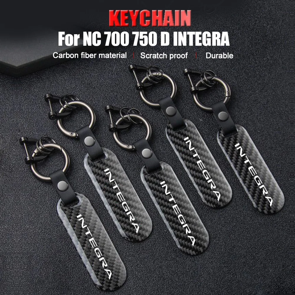 

Motorcycle Key Chain Waist Wallet Key Ring Carbon Fiber Keychain Keyring Pendant Accessories For Honda NC 700 750 D 750D Integra