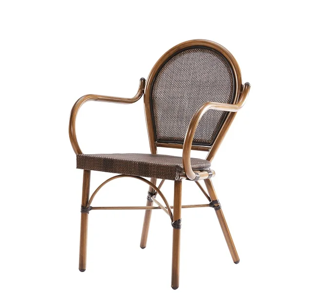 *Modern Outdoor Furniture Cafe bar Chair Stacking Bistro Dining Table Metal Dining Terrace 2020